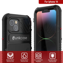 Load image into Gallery viewer, Étui iPhone 14 Metal Extreme 3.0, Coque robuste de qualité militaire [anti-chocs] Étui en aluminium étanche [noir]
