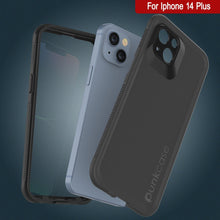 Load image into Gallery viewer, Étui imperméable Punkcase iPhone 14 Plus [Série Aqua] Coque de protection [Noir]
