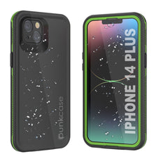 Load image into Gallery viewer, Étui imperméable Punkcase pour iPhone 14 Plus [Série Aqua] Coque de protection [Noir-Vert]
