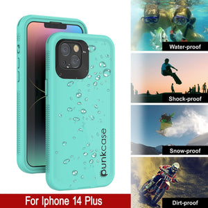 Punkcase Coque étanche iPhone 14 Plus [Série Aqua] Protection renforcée [Bleu]