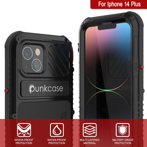 Coque étanche en aluminium pour iPhone 16 Plus Metal Extreme 3.0 Series IP68 avec protecteur d'écran intégré et béquille [Bleu]