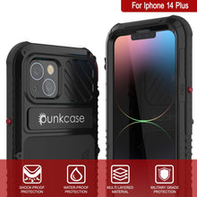 Load image into Gallery viewer, iPhone 14 Plus Étui Metal Extreme 3.0, Coque Robuste de Qualité Militaire [anti-choc] Boîtier en Aluminium Étanche [Noir]
