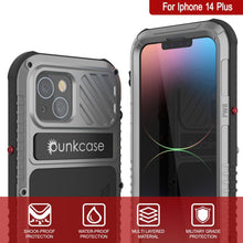 Load image into Gallery viewer, Étui iPhone 14 Plus Metal Extreme 3.0, Coque militaire robuste grade armée [antichoc], Étui en aluminium étanche [argent]
