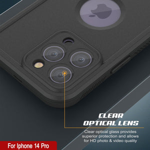 Étui étanche Punkcase iPhone 14 Pro [Série Aqua Extreme] Coque blindée [Noir]