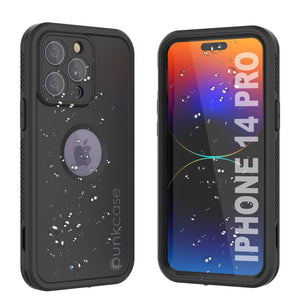 Étui étanche Punkcase iPhone 14 Pro [Série Aqua Extreme] Coque blindée [Noir]