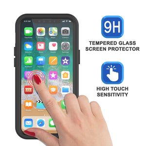Étui étanche Punkcase iPhone 14 Pro [Série Aqua Extreme] Coque blindée [Noir]