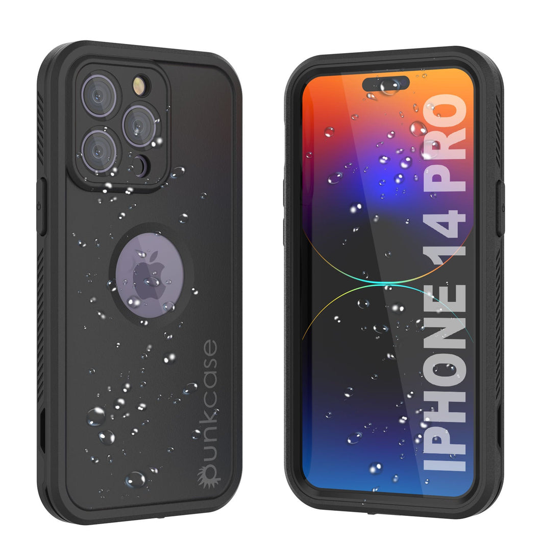 Étui étanche Punkcase iPhone 14 Pro [Série Aqua Extreme] Coque blindée [Noir]