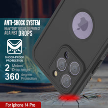 Load image into Gallery viewer, Étui étanche Punkcase iPhone 14 Pro [Série Aqua Extreme] Coque blindée [Noir]
