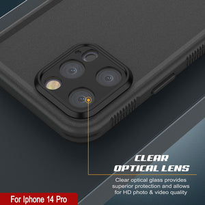 Coque étanche Punkcase iPhone 14 Pro [Série Aqua] Coque de protection [Noir]