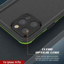 Load image into Gallery viewer, Punkcase Coque Étanche pour iPhone 14 Pro [Série Aqua] Étui de Protection [Noir-Vert]
