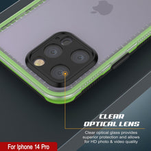 Charger l&#39;image dans la galerie, Punkcase Coque imperméable pour iPhone 14 Pro [Série Aqua] Coque de Protection [Noir Transparent] [Dos Transparent]
