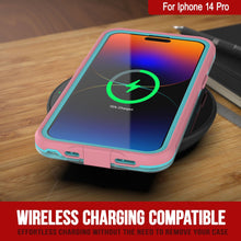 Load image into Gallery viewer, Coque étanche pour iPhone 14 Pro de marque Punkcase [Série Aqua] Coque Armure [Rose Transparente] [Dos Transparent]
