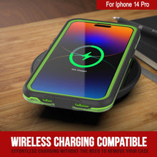 Charger l&#39;image dans la galerie, Punkcase Coque imperméable pour iPhone 14 Pro [Série Aqua] Coque de Protection [Noir Transparent] [Dos Transparent]
