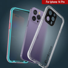Load image into Gallery viewer, Coque étanche pour iPhone 14 Pro de marque Punkcase [Série Aqua] Coque Armure [Rose Transparente] [Dos Transparent]

