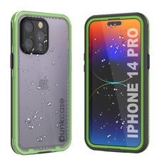 Charger l&#39;image dans la galerie, Punkcase Coque imperméable pour iPhone 14 Pro [Série Aqua] Coque de Protection [Noir Transparent] [Dos Transparent]
