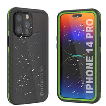 Load image into Gallery viewer, Punkcase Coque Étanche pour iPhone 14 Pro [Série Aqua] Étui de Protection [Noir-Vert]
