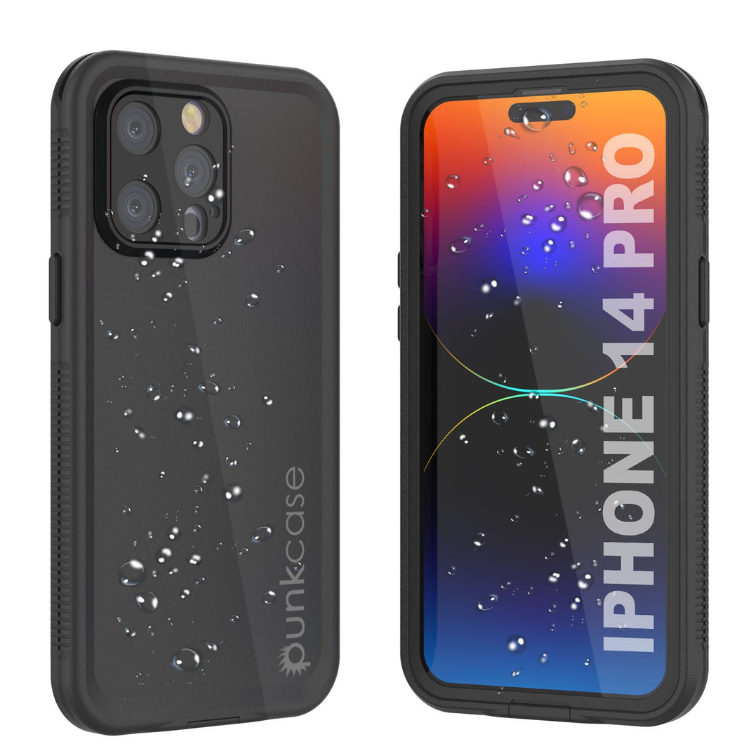 Coque étanche Punkcase iPhone 14 Pro [Série Aqua] Coque de protection [Noir]