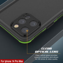 Load image into Gallery viewer, Coque étanche Punkcase pour iPhone 14 Pro Max [Série Aqua] Étui de protection [Noir-Vert]
