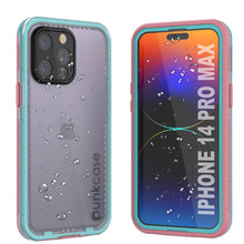 Charger l&#39;image dans la galerie, Coque étanche Punkcase pour iPhone 14 Pro Max [Série Aqua] Coque de protection [Rose transparent] [Dos transparent]
