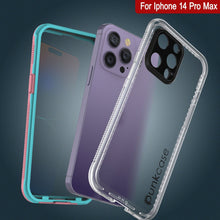 Charger l&#39;image dans la galerie, Coque étanche Punkcase pour iPhone 14 Pro Max [Série Aqua] Coque de protection [Rose transparent] [Dos transparent]
