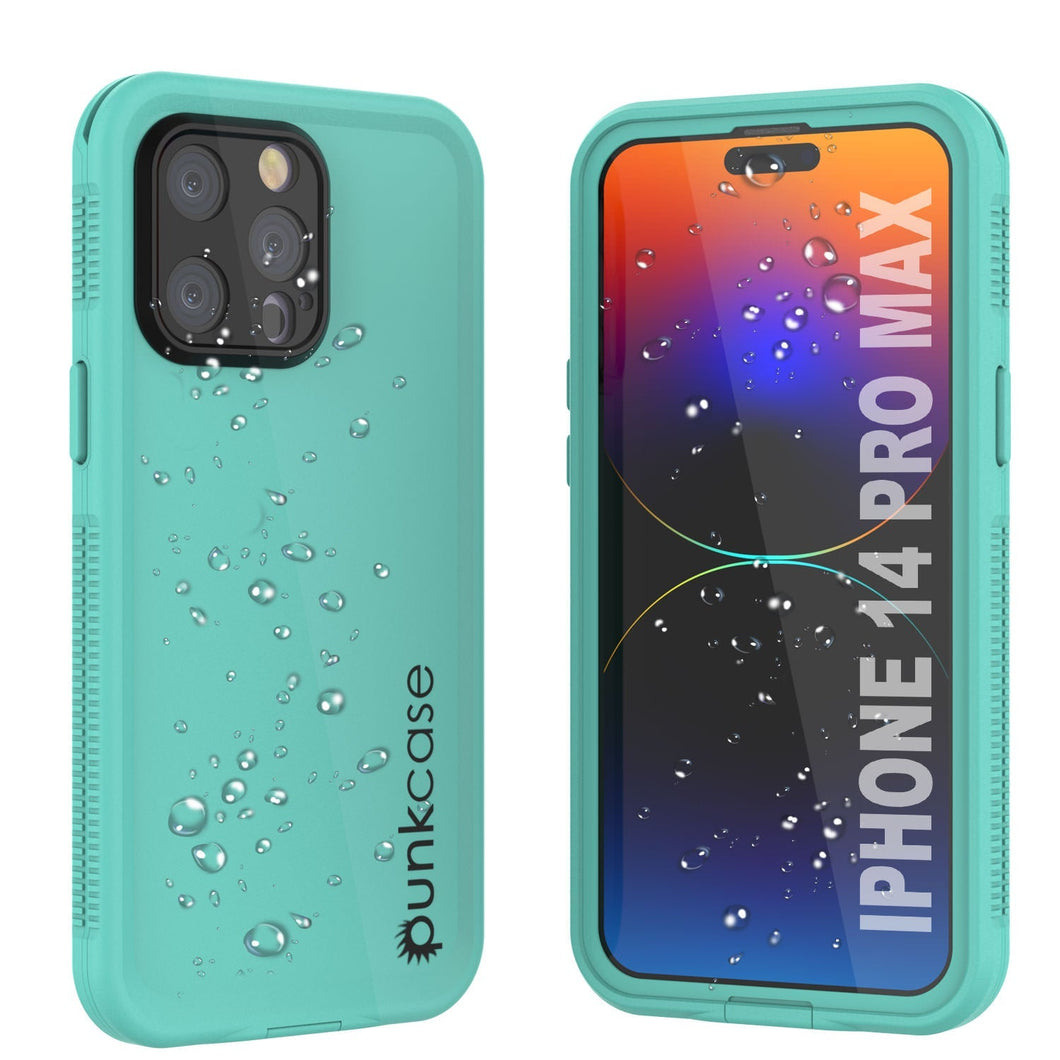 Coque étanche Punkcase pour iPhone 14 Pro Max [Série Aqua] Coque de protection [Bleue]