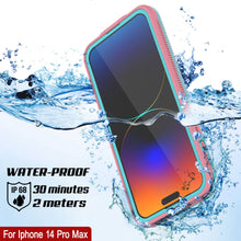 Charger l&#39;image dans la galerie, Coque étanche Punkcase pour iPhone 14 Pro Max [Série Aqua] Coque de protection [Rose transparent] [Dos transparent]
