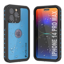 Load image into Gallery viewer, Coque étanche IP68 pour iPhone 14 Pro Max, Punkcase [Bleu clair] [Série StudStar] [Ajustement fin] [Antipoussière]
