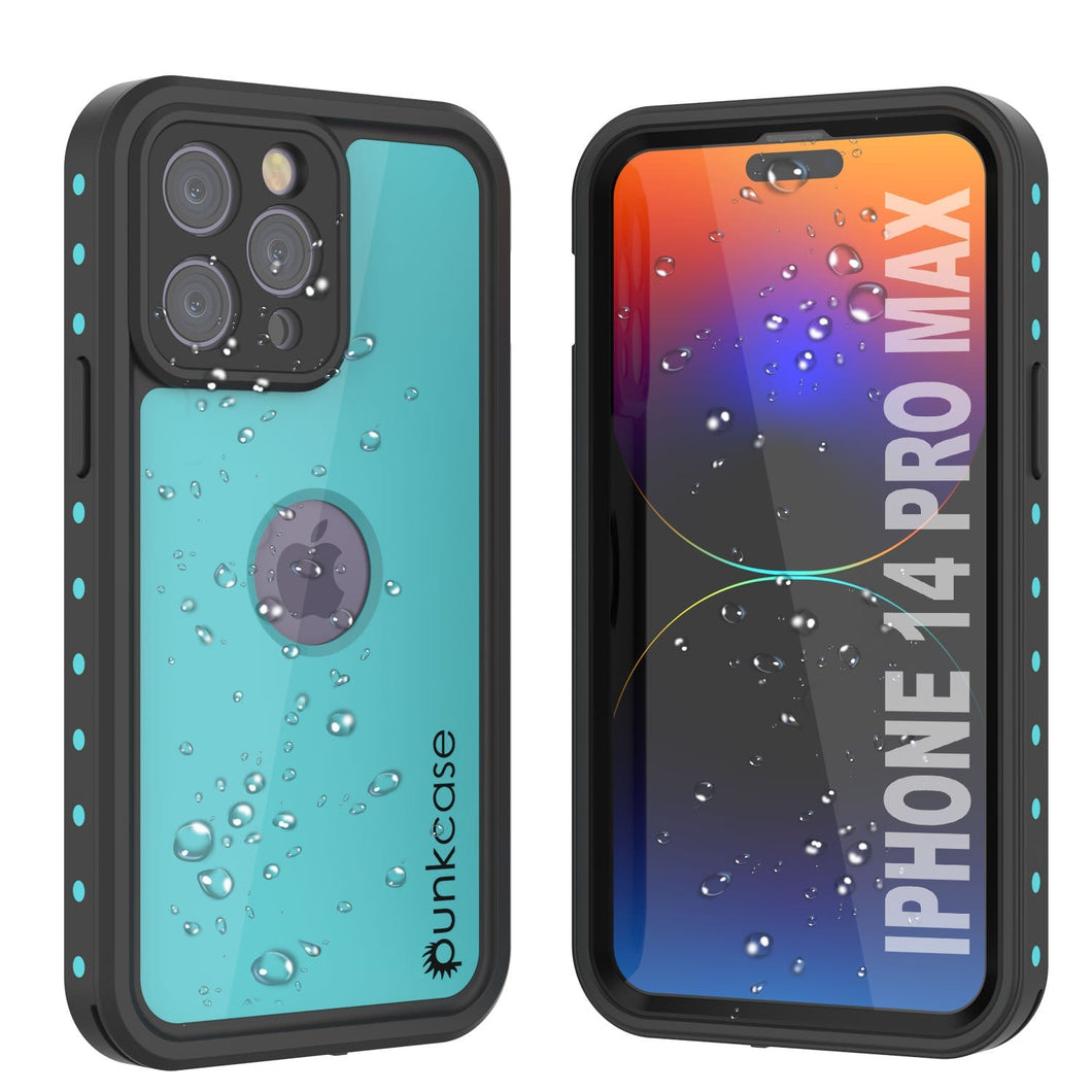 Coque étanche IP68 pour iPhone 14 Pro Max, Punkcase [teal] [série StudStar] [ajustement mince]