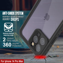 Load image into Gallery viewer, Coque étanche IP68 pour iPhone 14 Pro Max, Punkcase [Transparente] [Série StudStar] [Ajustement fin] [Antipoussière]
