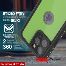Load image into Gallery viewer, Coque étanche IP68 pour iPhone 14 Pro Max, Punkcase [Vert clair] [Série StudStar] [Ajustement Slim] [Anti-poussière]
