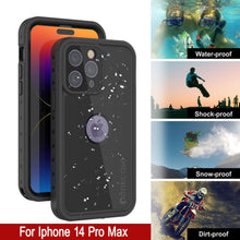 Charger l&#39;image dans la galerie, Coque étanche IP68 pour iPhone 15 Pro Max, Punkcase [Noir] [Série StudStar] [Ajustement mince]
