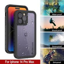Load image into Gallery viewer, Coque étanche IP68 pour iPhone 14 Pro Max, Punkcase [Transparente] [Série StudStar] [Ajustement fin] [Antipoussière]

