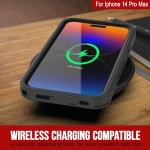 Coque étanche IP68 pour iPhone 14 Pro Max, Punkcase [teal] [série StudStar] [ajustement mince]