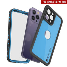 Load image into Gallery viewer, Coque étanche IP68 pour iPhone 14 Pro Max, Punkcase [Bleu clair] [Série StudStar] [Ajustement fin] [Antipoussière]
