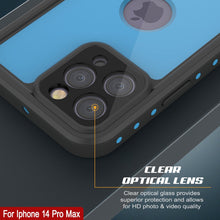 Charger l&#39;image dans la galerie, Coque étanche IP68 pour iPhone 15 Pro Max, Punkcase [Bleu clair] [Série StudStar] [Ajustement mince] [Antipoussière]
