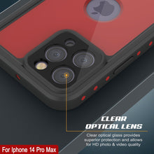 Load image into Gallery viewer, Coque étanche IP68 pour iPhone 14 Pro Max, Punkcase [Rouge] [Série StudStar] [Ajustement fin]
