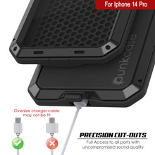 Load image into Gallery viewer, Coque métallique pour iPhone 15 Pro, résistante et robuste de qualité militaire [antichoc] intégrale [blanche].
