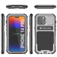 Charger l&#39;image dans la galerie, Coque iPhone 14 Pro Metal Extreme 3.0, étui robuste de qualité militaire [antichoc], étanche en aluminium [argenté]
