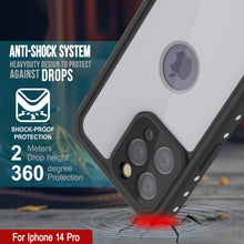 Charger l&#39;image dans la galerie, Étui étanche IP68 pour iPhone 14 Pro, Punkcase [Blanc] [Série StudStar] [Ajustement Slim] [Antipoussière]
