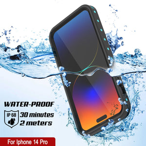 Coque étanche IP68 pour iPhone 14 Pro, Punkcase [Teal] [Série StudStar] [Coupe Slim]