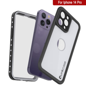 Étui étanche IP68 pour iPhone 14 Pro, Punkcase [Blanc] [Série StudStar] [Ajustement Slim] [Antipoussière]