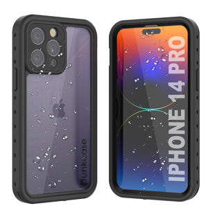 Étui iPhone 14 Pro étanche IP68, Punkcase [Transparent] [Série StudStar] [Ajustement Mince] [Anti-saleté]
