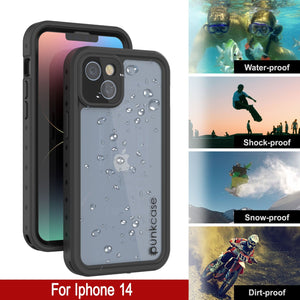 Coque étanche IP68 pour iPhone 14, Punkcase [Transparente] [Série StudStar] [Ajustement Slim] [Antipoussière]