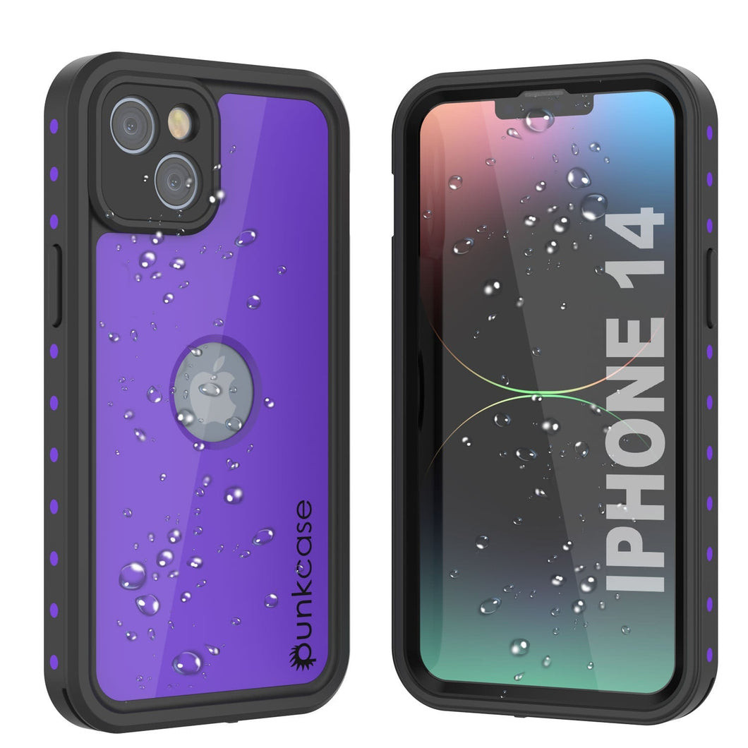 Coque étanche IP68 pour iPhone 14, Punkcase [violet] [série StudStar] [ajustement parfait] [antipoussière]