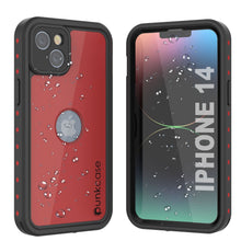 Load image into Gallery viewer, Coque iPhone 14 étanche IP68, Punkcase [Rouge] [Série StudStar] [Ajustement fin]
