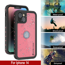 Load image into Gallery viewer, Coque étanche IP68 pour iPhone 15, Punkcase [Rose] [Série StudStar] [Ajustement Mince] [Anti-Saleté]
