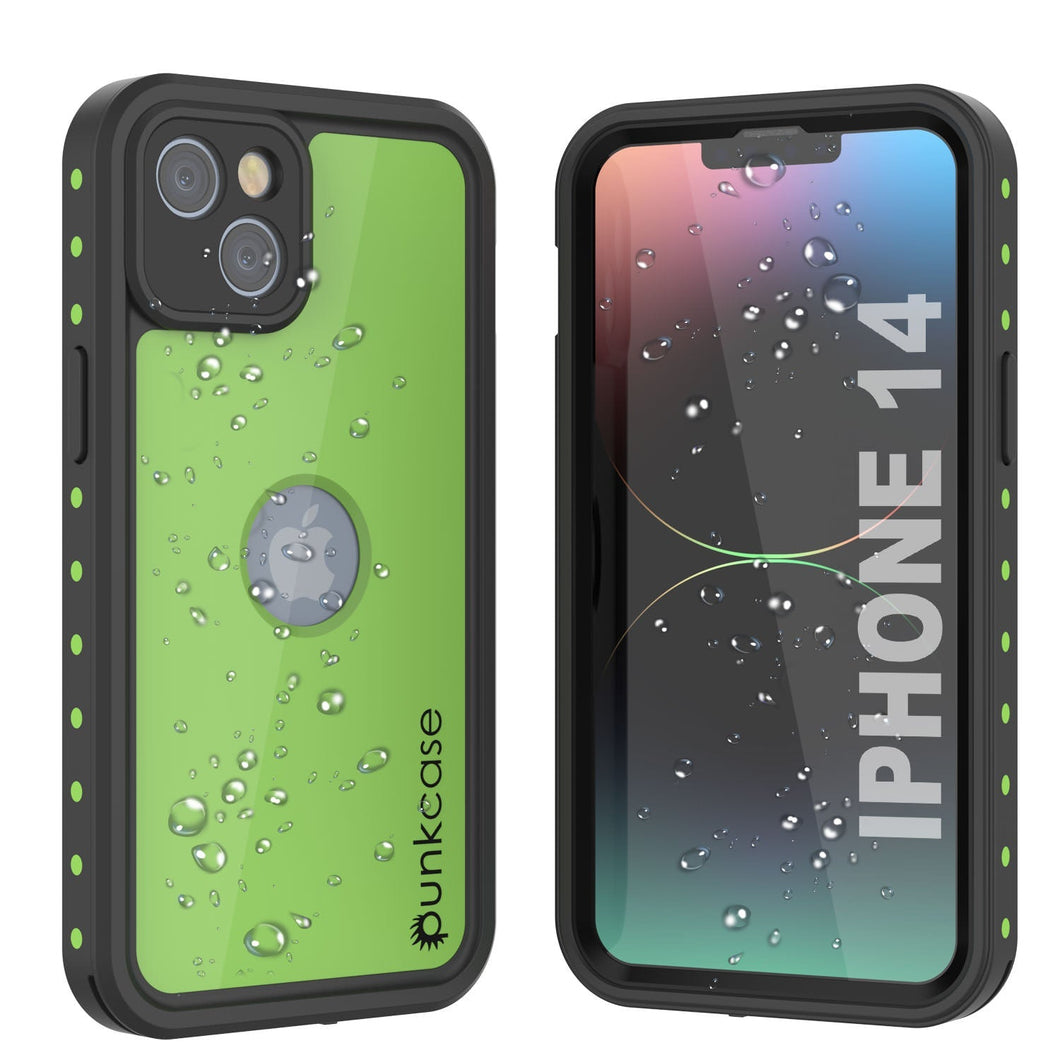 Coque étanche iPhone 14 IP68, Punkcase [Vert clair] [Série StudStar] [Ajustement fin] [Résistant à la saleté]