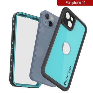 Coque iPhone 14 étanche IP68, Punkcase [Teal] [Série StudStar] [Slim Fit]