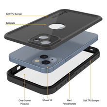 Load image into Gallery viewer, Coque étanche IP68 pour iPhone 15, Punkcase [Noir] [Série StudStar] [Ajustement mince]
