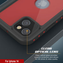 Load image into Gallery viewer, Coque iPhone 14 étanche IP68, Punkcase [Rouge] [Série StudStar] [Ajustement fin]
